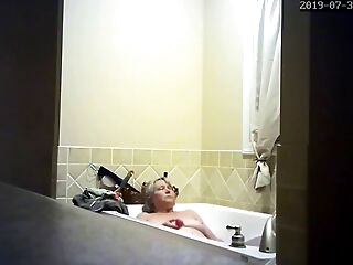 covert camera wife masturbating in bath